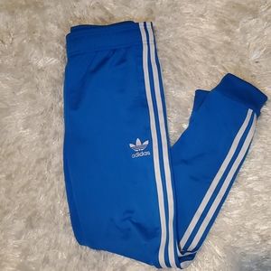 Boys Adidas Blue Joggers